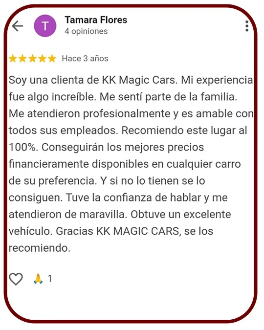 calificacion clientes kk magic cars shop 2